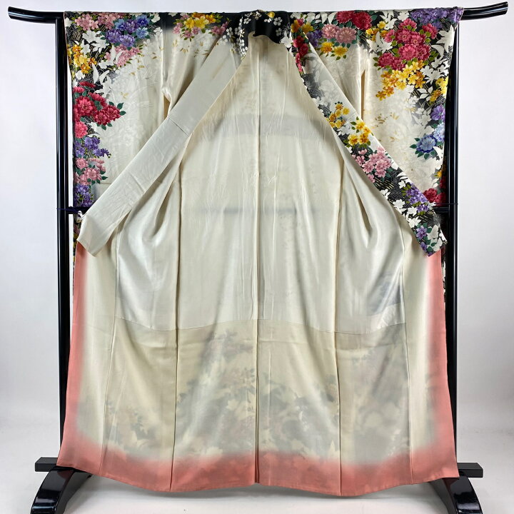 楽天市場】振袖 身丈161.5cm 裄丈67cm M 袷 岩田専太郎 落款あり 牡丹 