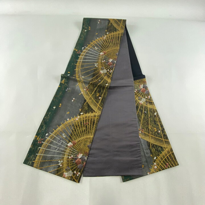 楽天市場】袋帯 美品 名品 草野一騎 落款あり 桜 花びら 金銀糸 箔 