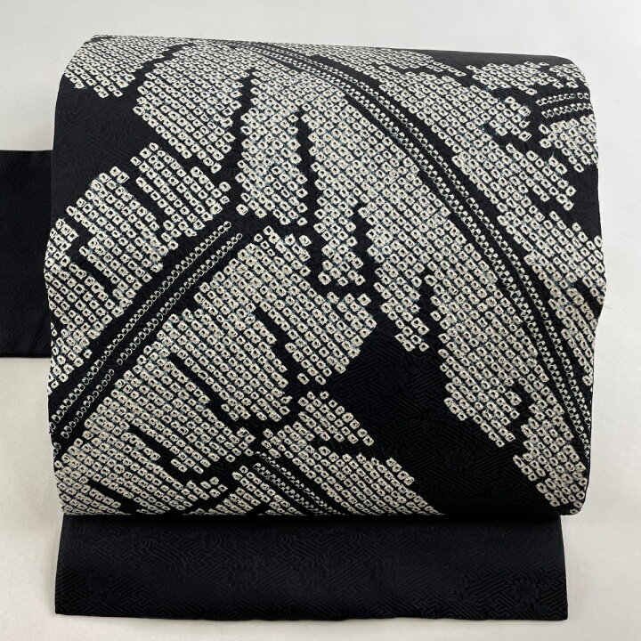 楽天市場】名古屋帯 美品 秀品 葉 絞り 黒 正絹 【中古】 : バイセル 