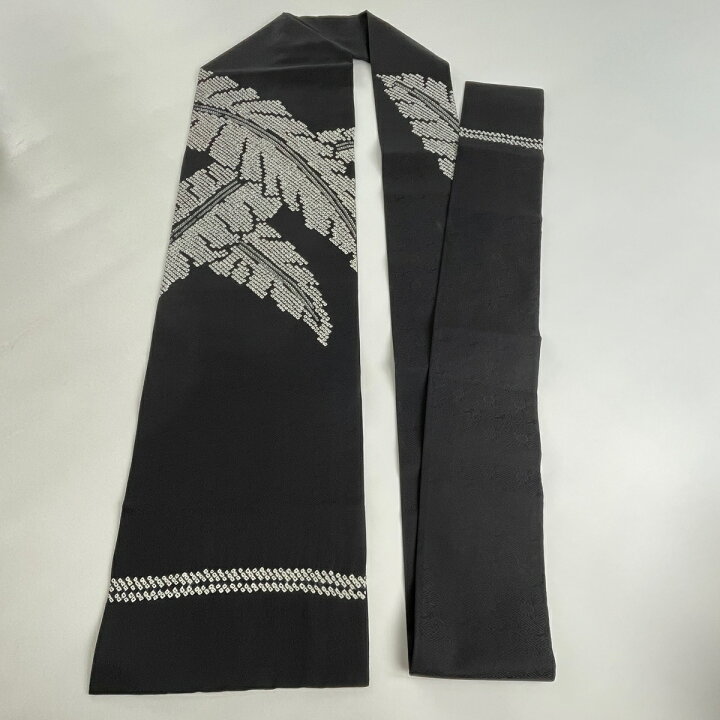 楽天市場】名古屋帯 美品 秀品 葉 絞り 黒 正絹 【中古】 : バイセル 