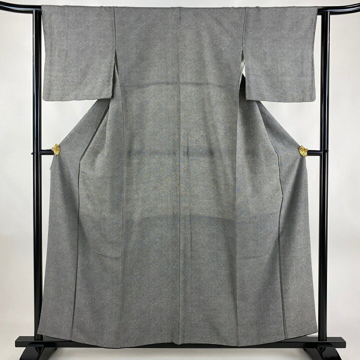 楽天市場】江戸小紋 身丈155.5cm 裄丈62cm S 袷 鮫 黒 正絹 秀品  