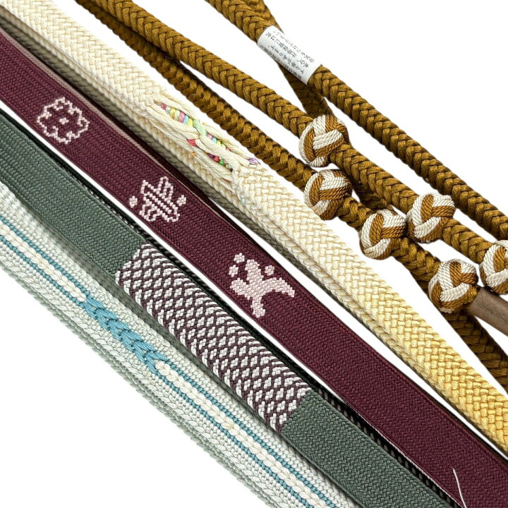 楽天市場】帯締め 優品 帯締め5本セット 赤紫 正絹 和装小物 【中古 