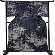 楽天市場】着物（カラーネイビー・種類（着物）訪問着）（和服 