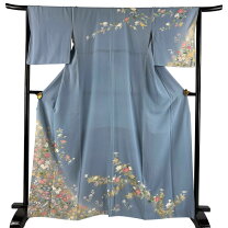 楽天市場】訪問着 中古 水色の通販