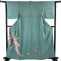 楽天市場】緑（種類（着物）付下げ）（着物｜和服）：レディース 