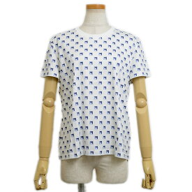 【未使用品】エルメス 半袖Tシャツ クルー メドール コットン ブラン セル #40【中古】【送料無料】
