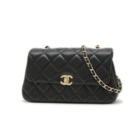 【ポイント3倍!スーパーSALE期間限定】【未使用品】シャネル マトラッセ ミニ フラップ チェーンショルダー ラムスキン ブラック AP4592【中古】【送料無料】