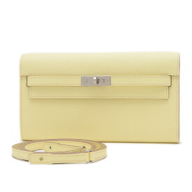 【未使用品】エルメス ケリートゥーゴー 財布 エプソン ジョーヌミルトン シルバー金具 K刻印【中古】【送料無料】