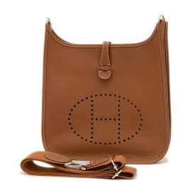 【未使用品】エルメス エブリン3 PM トリヨン ゴールド シルバー金具 K刻印【中古】【送料無料】