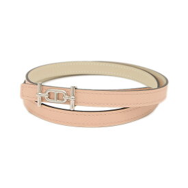 【未使用品】エルメス リバーシブルベルト ローズエグランティーヌ/クレ アンクル K刻印【中古】【送料無料】