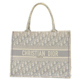 【ポイント3倍!スーパーSALE期間限定】ディオール オブリーク ブックトート ミディアム グレー M1296ZRIW【中古】【送料無料】