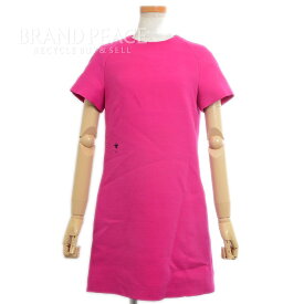Dior ディオール ストレートドレス BEE刺繍 ラニピンク ワンピース 34サイズ【中古】 Apparel 【送料無料】