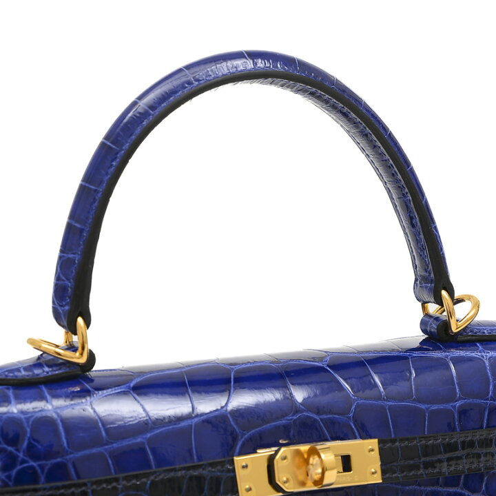 楽天市場】【未使用品】エルメス ケリー25 外縫い クロコアリゲーター  