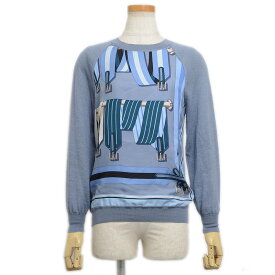 エルメス ニット シルク/ニット ブルー レディース ※サイズ不明【中古】 BP 【送料無料】