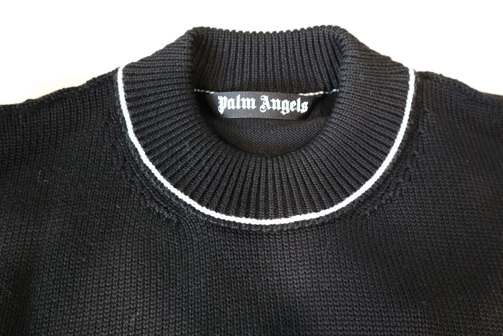PALM ANGELS パームエンジェルス　アイスベアデザイン　ローゲージニット　ブラック色PMHE007E20KNI00111001 |  ブランドプラネット
