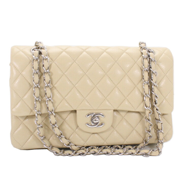 楽天市場】超美品 CHANEL シャネル マトラッセ 25cm キャビアスキン W 