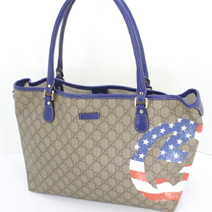 楽天市場】未使用 グッチ GUCCI PVCトートバッグ ハンドバッグ 203693  