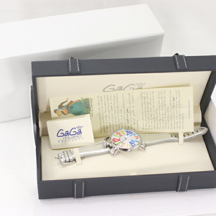 楽天市場】美品 GaGa MILANO MANUALE 48mm 5010.01 ガガミラノ 