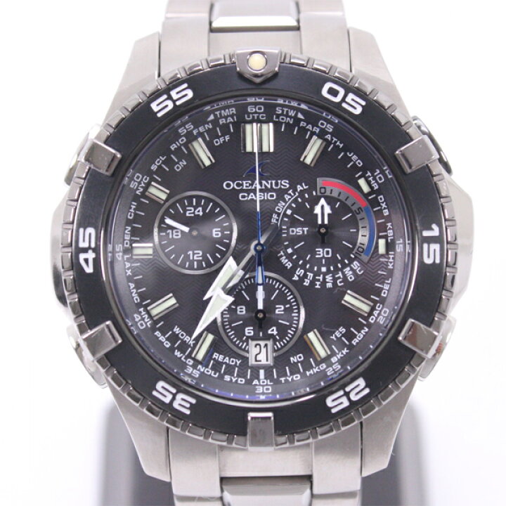楽天市場】美品 CASIO OCEANUS オシアナス カシャロ チタン 電波  