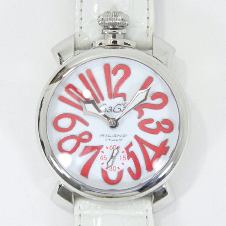 楽天市場】美品 GaGa MILANO MANUALE 48mm 5015.14S ガガミラノ 