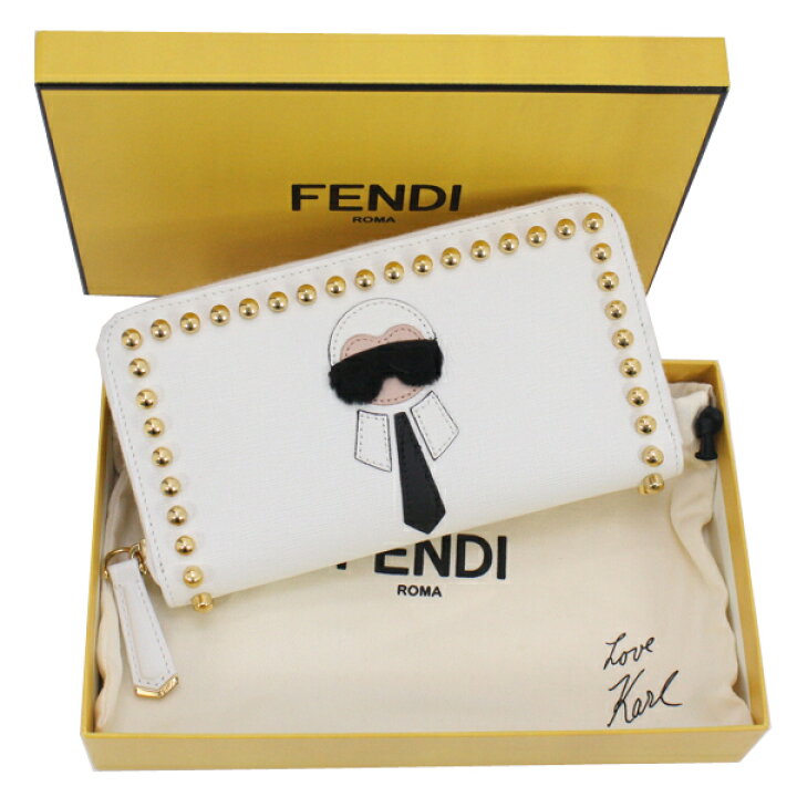 楽天市場】新品未使用 FENDI フェンディ ラウンドファスナー長財布 
