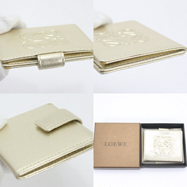 楽天市場】美品 LOEWE ロエベ ゴールド 鏡 コンパクトミラー【中古 
