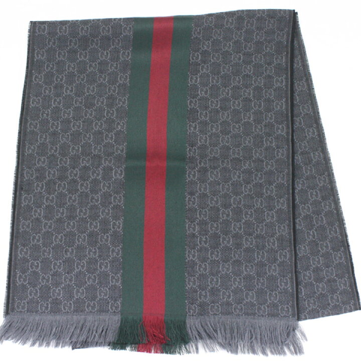 楽天市場】未使用 GUCCI グッチ マフラー GGxシェリーライン フリンジ  