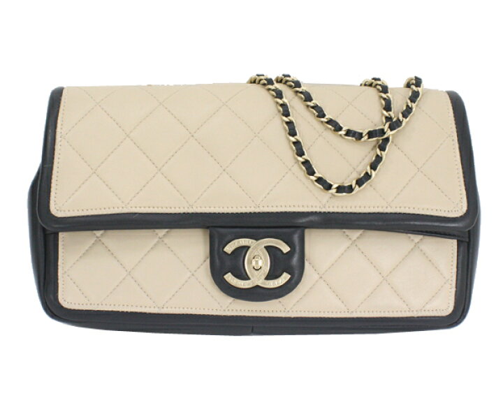 楽天市場】美品 CHANEL シャネル マトラッセ バイカラー チェーン  