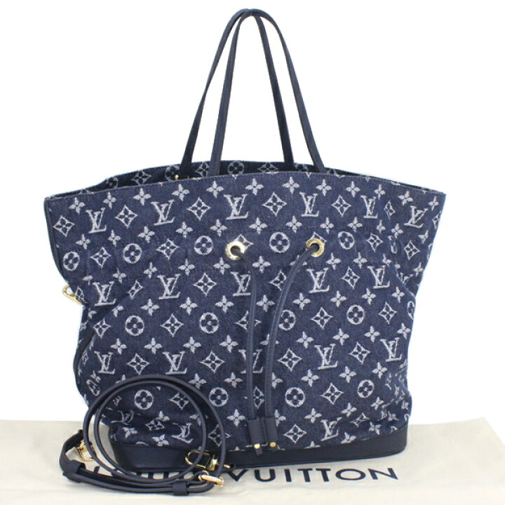 楽天市場】新品同様 LOUIS VUITTON ルイヴィトン ノエフルMM デニム 
