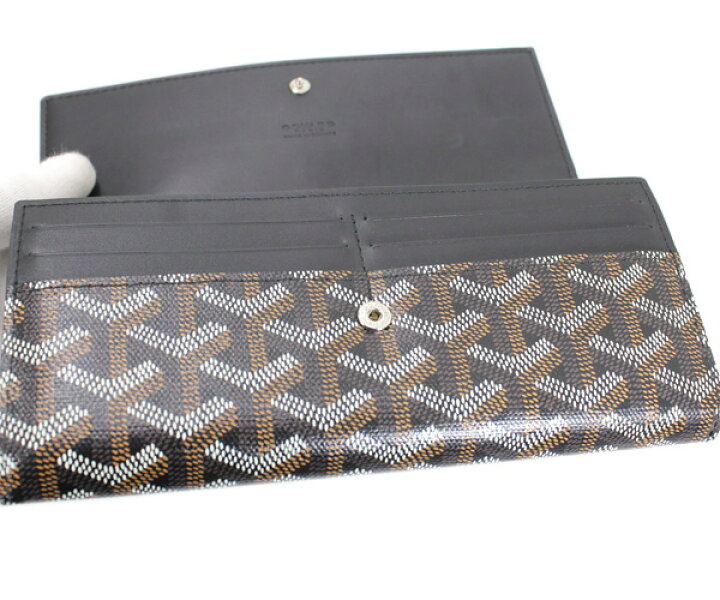 楽天市場】ゴヤール 長財布 黒 PVC ヴァレンヌ 二つ折り長財布 GOYARD  