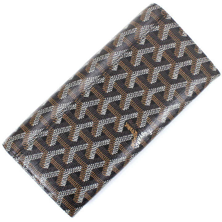 楽天市場】ゴヤール 長財布 黒 PVC ヴァレンヌ 二つ折り長財布 GOYARD 