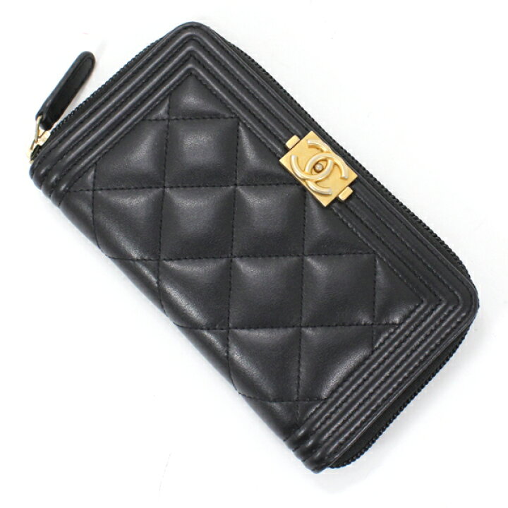 楽天市場】CHANEL ボーイシャネル 財布 スモール ジップ ウォレット  