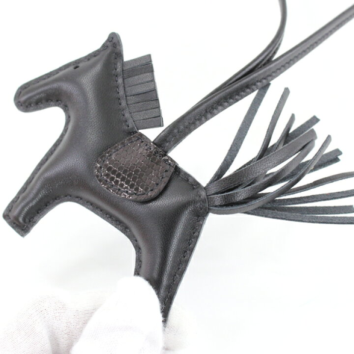 楽天市場】エルメス ロデオ PM タッチ バッグチャーム ブラック 黒  