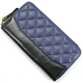 シャネル 長財布 ガブリエル ロング ジップ ウォレット レザー 黒 ブラック 紺 ネイビー ラウンドファスナー ココマーク レディース キルティング マトラッセ CHANEL 本革 小銭入れ 女性 ラウンドジップウォレット ブランド プレゼント 長財布【未使用】