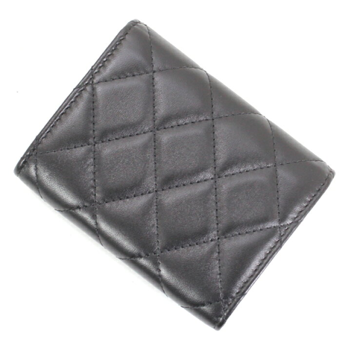 楽天市場】CHANEL シャネル カードケース コインケース ラムスキン 黒  