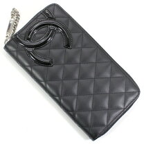 楽天市場】chanel ラウンドファスナー 長財布 黒の通販 