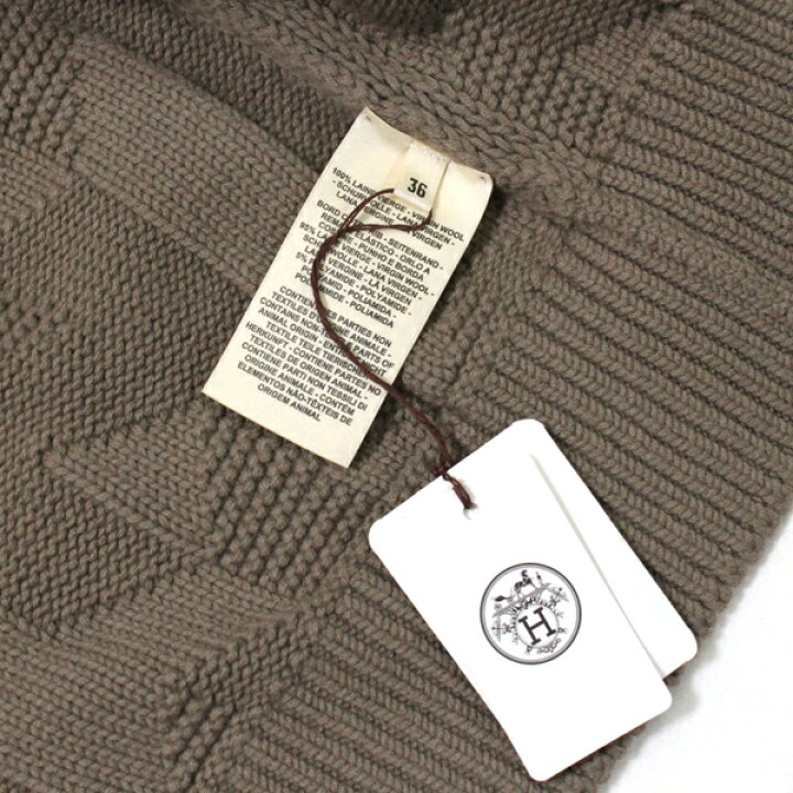 楽天市場】エルメス カーディガン Hモチーフ Vネック レディース  
