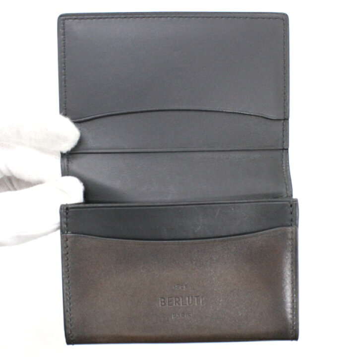 ベルルッティ Berluti インブイアスクリットレザーカードホルダー CARD  