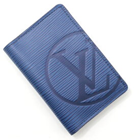 ルイヴィトン カードケース エピ LVサークル レザー 本革 青 ブルー オーガナイザー・ドゥ・ポッシュ 小物 名刺入れ M63517 メンズ ビジネス パスケース LOUIS VUITTON 便利 ブランド 人気 プレゼント ギフト ファッション オシャレ ビトン【新品・未使用】