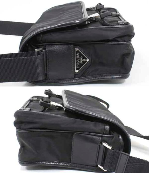 楽天市場】プラダ PRADA ショルダーバッグ メッセンジャーバッグ 黒  