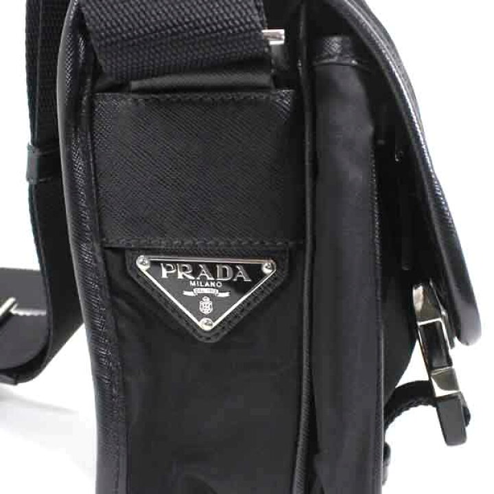 楽天市場】プラダ PRADA ショルダーバッグ メッセンジャーバッグ 黒  