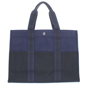 楽天市場】【中古】HERMES エルメス フールトゥ GM トート コットン100 