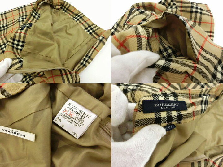 楽天市場】BURBERRY LONDON・バーバリー ノバチェック柄 フレア  