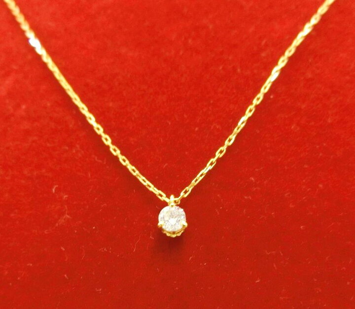 楽天市場】agete・アガット K18 DIAMOND NECKLACE／18金 ダイヤモンド 