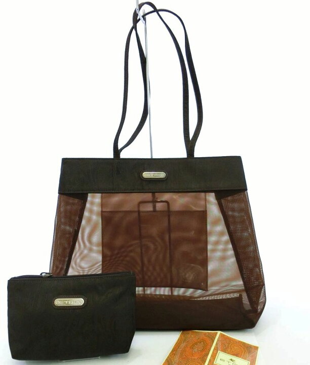 楽天市場】ETRO・エトロ ペイズリー柄 メッシュ トート 