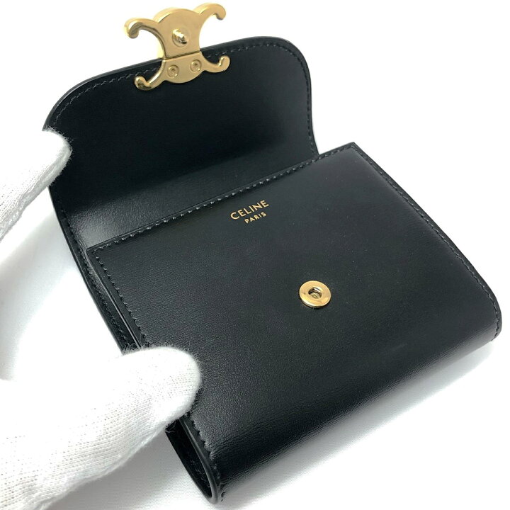 楽天市場】【中古】 セリーヌ 三つ折り財布 トリオンフ スモール  