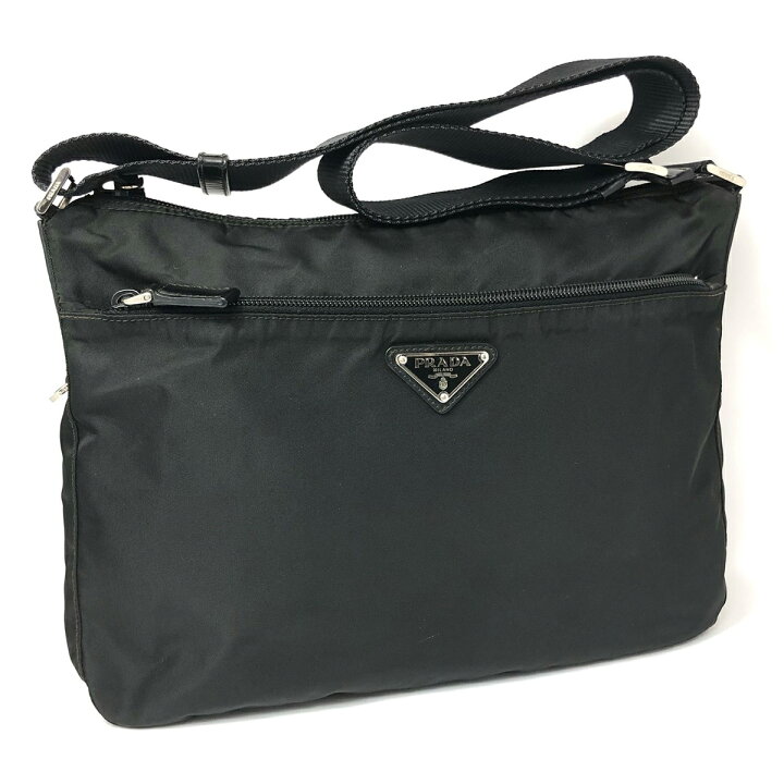 楽天市場】【中古】 プラダ ショルダーバッグ ナイロン ブラック  