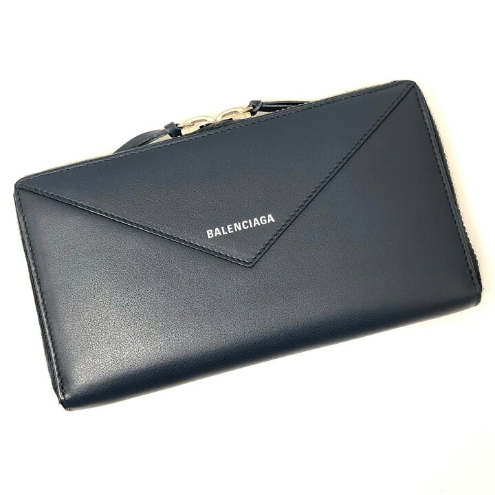 楽天市場】【中古】 バレンシアガ レディース 長財布 ネイビー  
