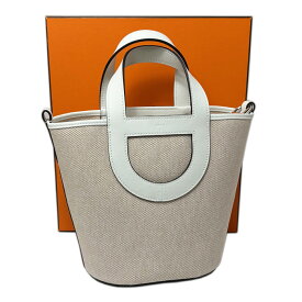 【中古】 エルメス インザループ 18 トワルアッシュ ヴォースイフト エクリュ シルバー金具 レディース HERMES 美品 バッグ バック ハンドバッグ エルメスインザループ インザループ18 エルメスバッグ 高級 ブランド ブランドバッグ ブランドバック 中古品 ブランド品