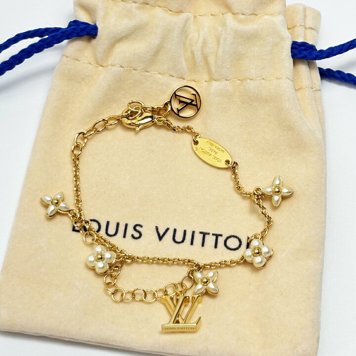 楽天市場】【中古】 ルイヴィトン ブレスレット LV フローラグラム 